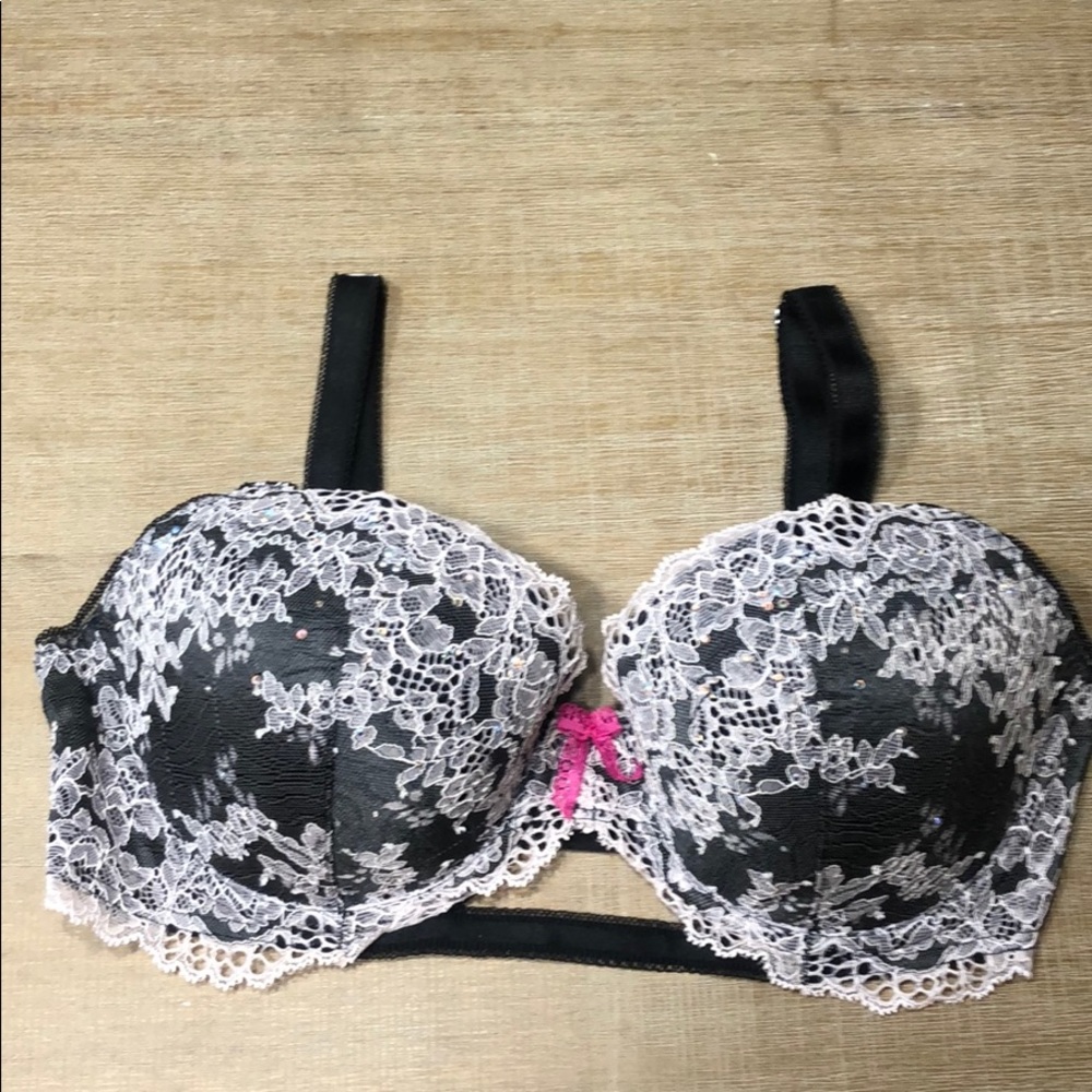 Dream Angels Lace Bra with Rhinestones